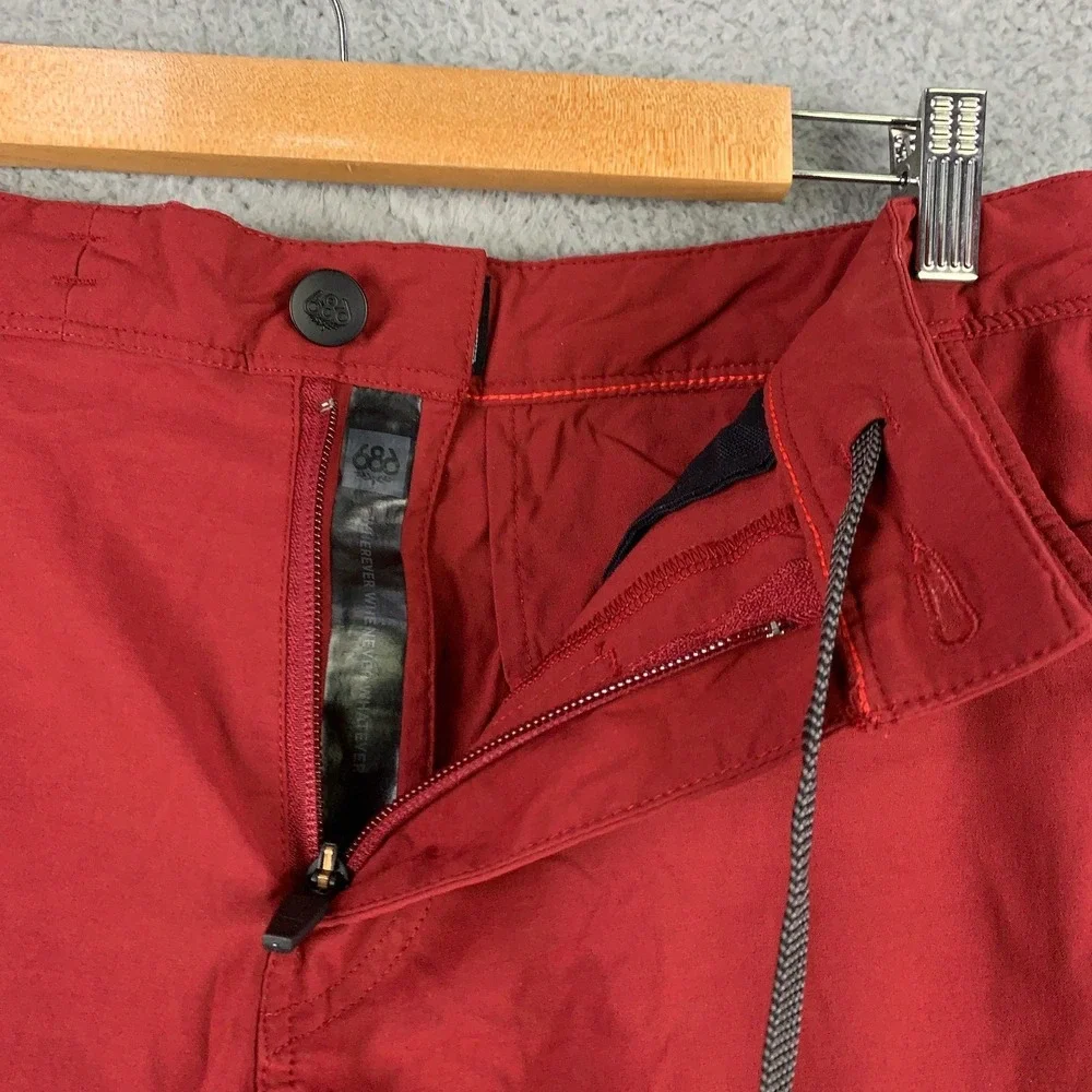 686 Everywhere Shorts Men's 30 Oxblood Featherlight Stretch Hiking Fishing Chino